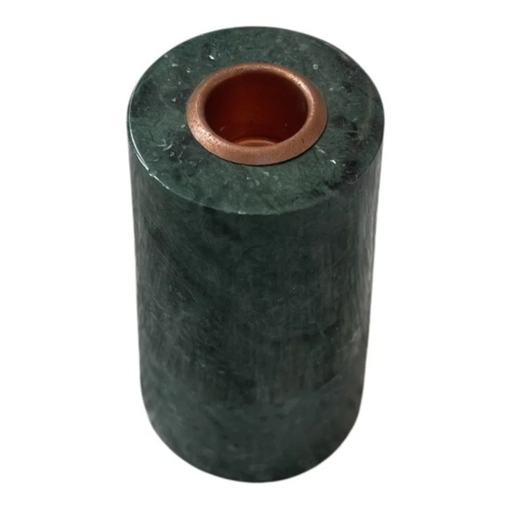 Threshold Tall Solid Marble Green Taper Candle Holder 7